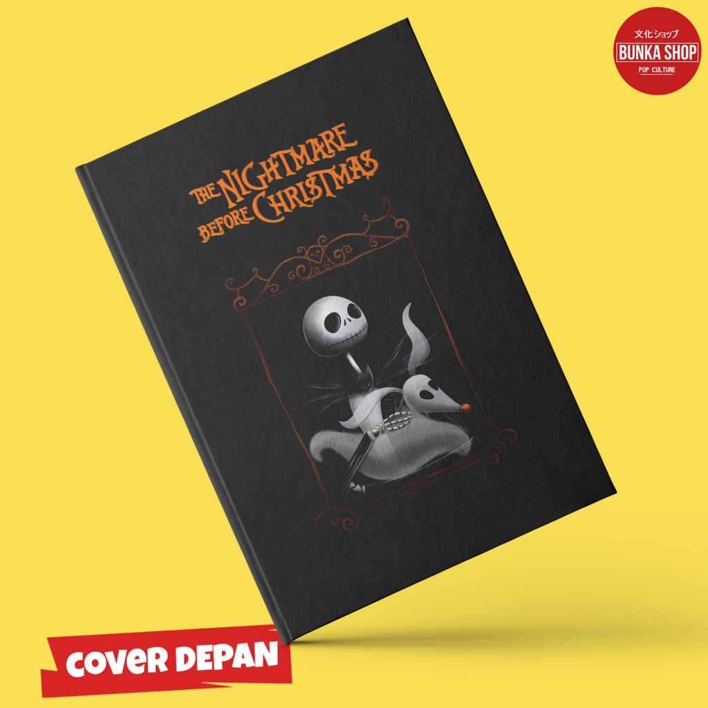 

Note Book Hardcover Film The Nigtmare Before Christmas Jack Ukuran A5 Notebook Jurnal Agenda Gift Couple