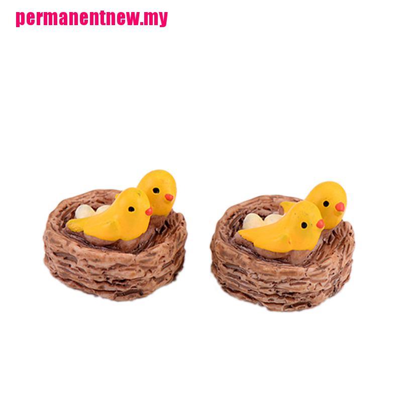 Miniatur Sarang Burung Bahan Resin Untuk Dekorasi Rumah