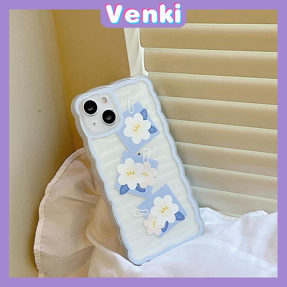 iPhone Case Silicone Soft Case Clear Case Wave Non-Slip Shockproof Camera Full Coverage Protection Flower Simple For iPhone 13 Pro Max iPhone 12 Pro Max iPhone 11 iPhone 7 Plus