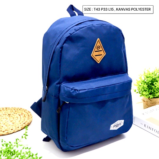 Multi-saku ransel besar tas sekolah dasar lokal movic big ransel perempuan laki laki kantong depan-Warna 7