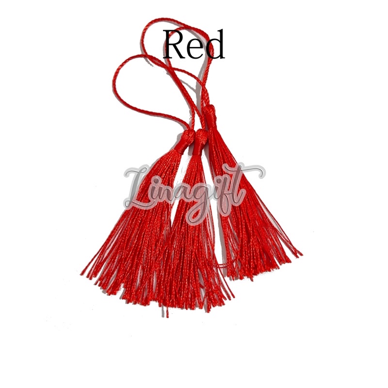 TALI TESSEL / TESEL / RUMBAI / PACKAGING / DIY / TASEL / TASSEL / GIFT / IDUL FITRI / LEBARAN / DIY / HIASAN KADO / PARCEL / SOUVENIR / NATAL / CHRISTMAS / XMAS / CNY / CHINESE NEW YEAR / IMLEK - HIASAN KADO HAMPERS SOUVENIR GOODI BAG RUMBAI