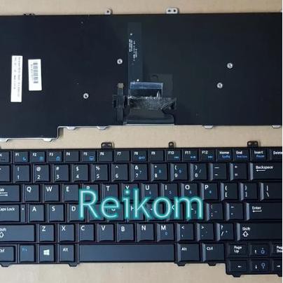 keyboard laptop notebook dell latitude e7240 e7420 e7440 hitam backlit