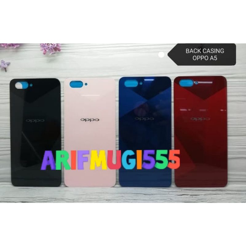 BACKDOOR BACKCOVER CESING TUTUP BELAKANG OPPO A5 ORIGINAL