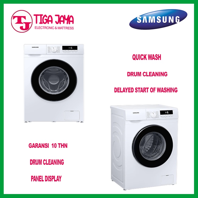 SAMSUNG WW80T3040BW MESIN CUCI FRONT LOADING 8KG QUICK WASH INVERTER