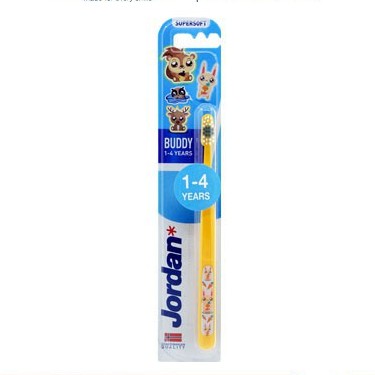 Jordan Oral Care Kids Buddy 1-4 Super Soft - Sikat Gigi Anak