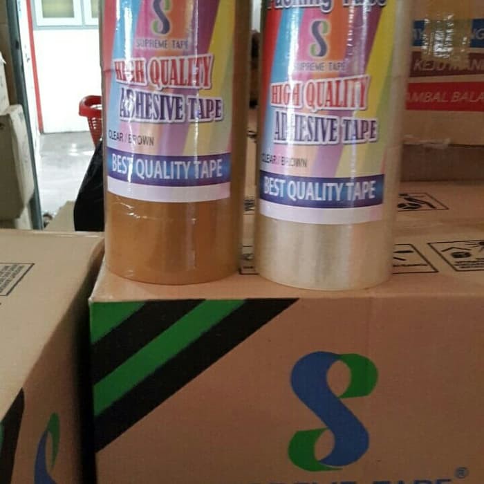 

Dijual lakban / isolasi merk supreme 48mmx90yard - Putih Garansi