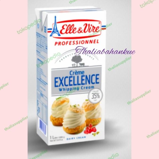 

(BISA COD) ELLE & VIRE WHIPPING CREAM CAIR 1LTR, CREAM KENTAL DAIRY INSTANT KURIR