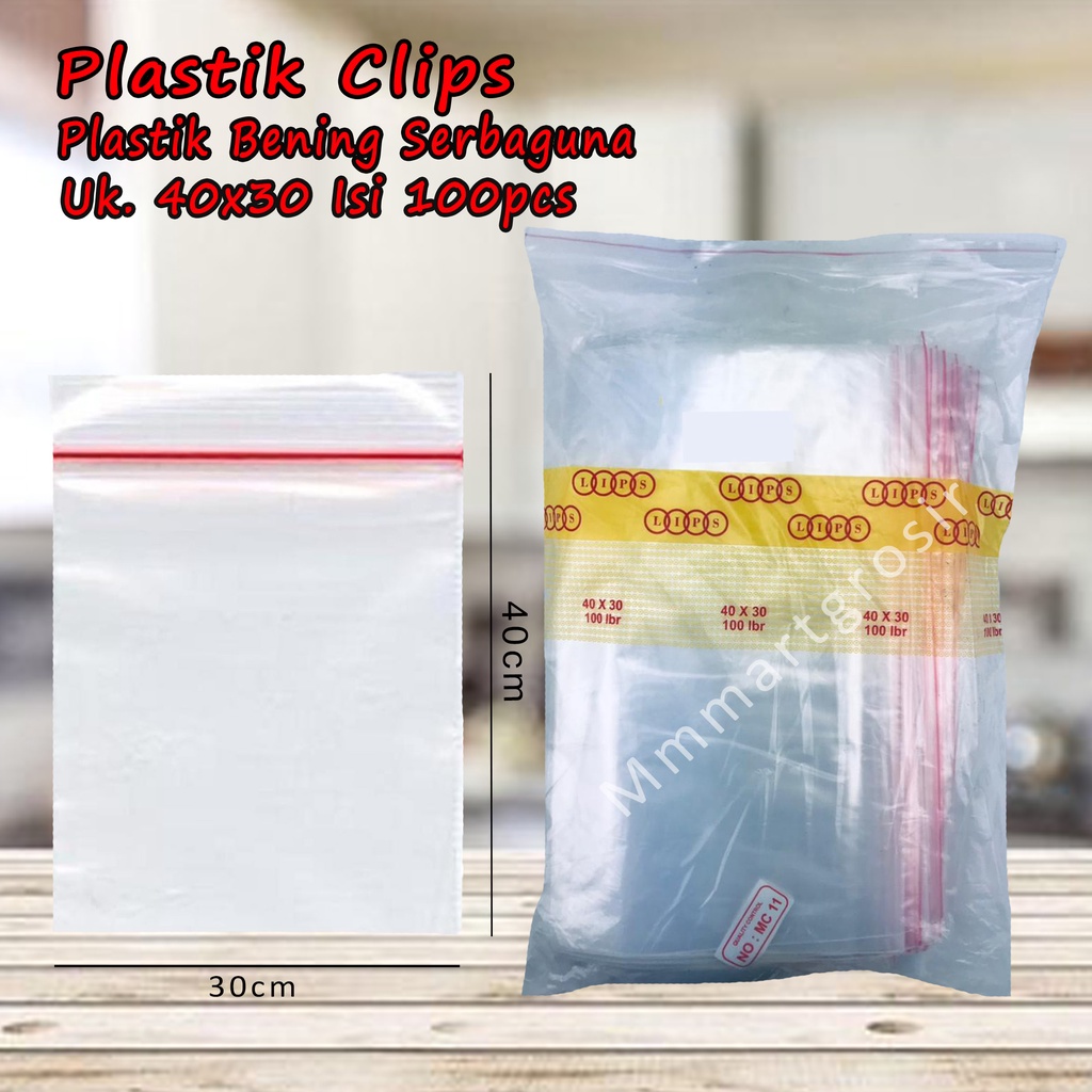 Plastik Serbaguna *Plastik Klip * Plastik uk.30x40 100pcs*