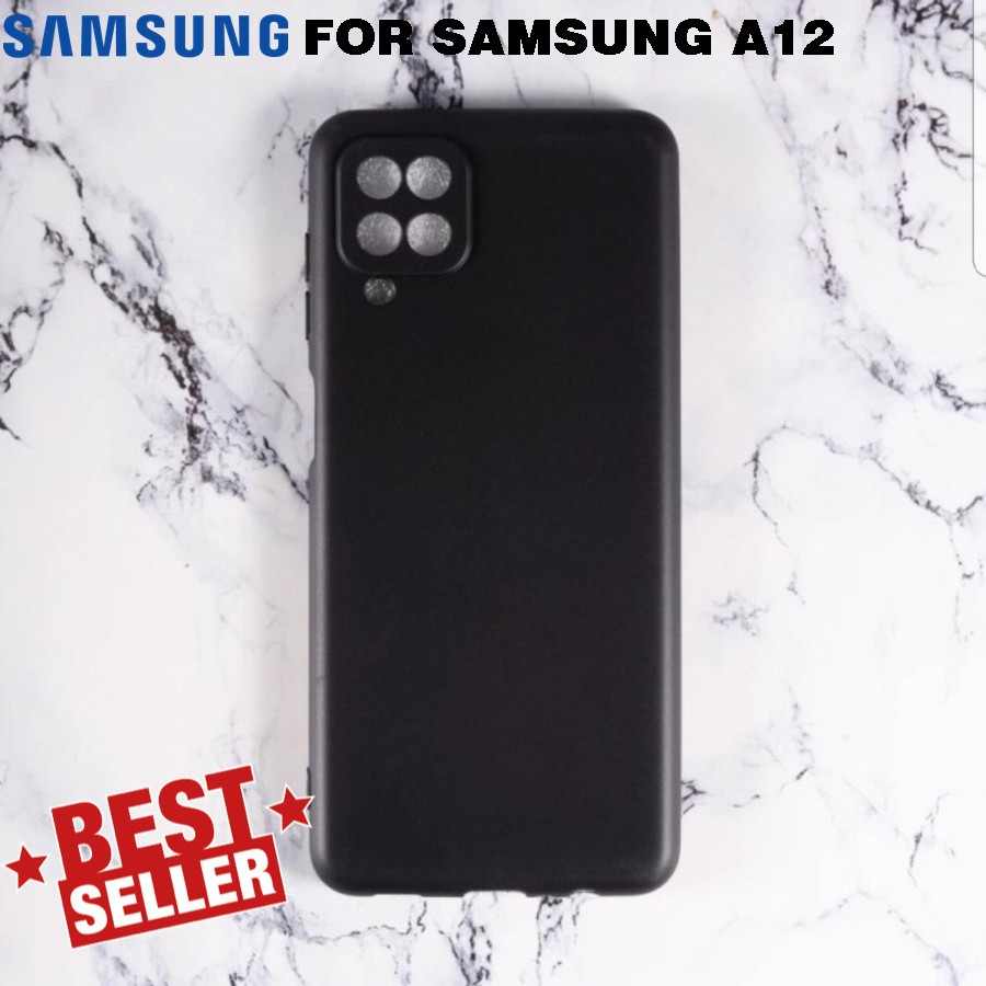 Case Samsung A12 Slim Matte Premium Casing Macaron List SoftCASE