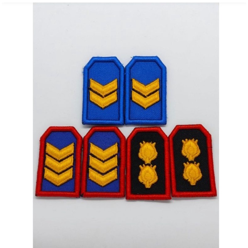 Pangkat Bordir Kerah Timbul / Bedge / Bet / Emblem / Patch / Atribut PDL Dishub / Pangkat