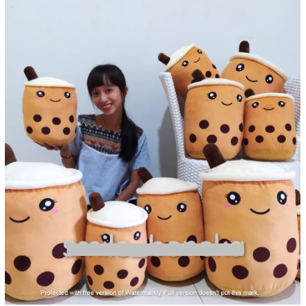 Boneka Boba Lucu New/Guling Boba Brown/Bantal Boba/BONEKA PLENTONG PLENTONG BOBA GALON/BONEKA BOBA G