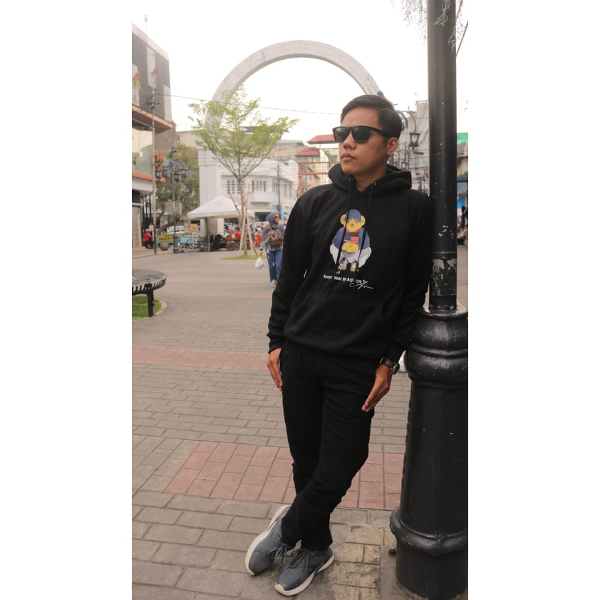 Hoodie Teddy D Black Arjukya