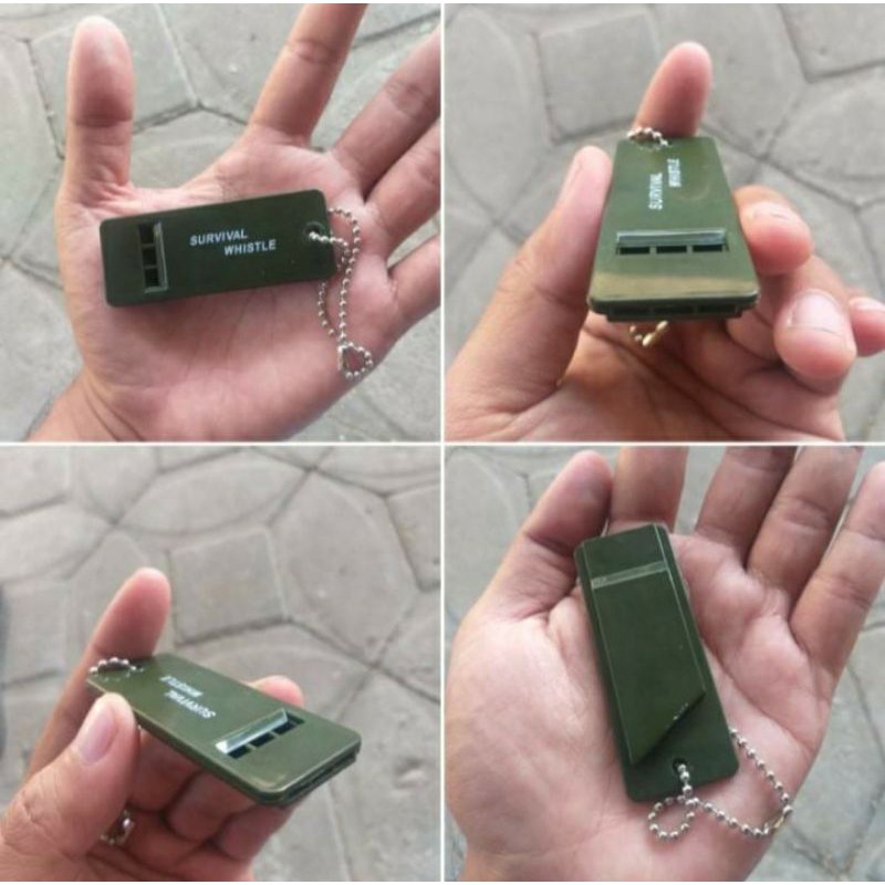 Peluit Survival pipih Adventure Whistle Peluit survival whistle emergency outdoor camping sempritan