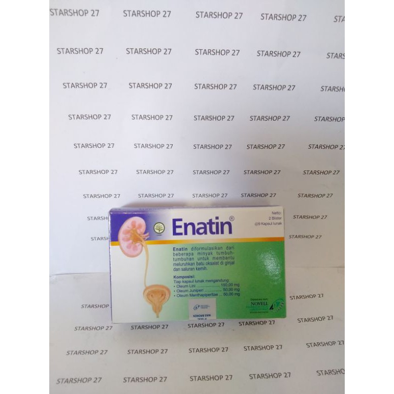 Enatin obat batu ginjal 18 kapsul