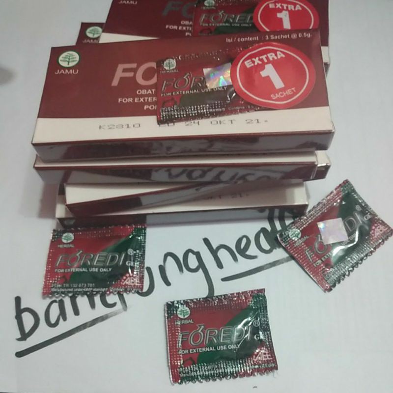 Foredi Gel 1 sachet, Agen Resmi di Bandung