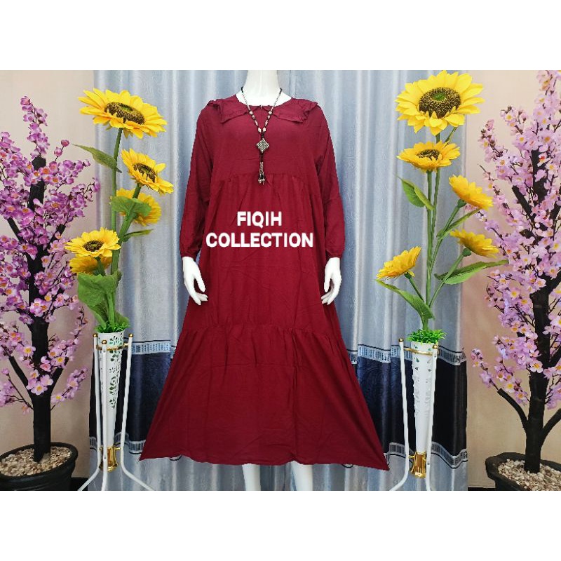 midi dres bahan rayon premium random