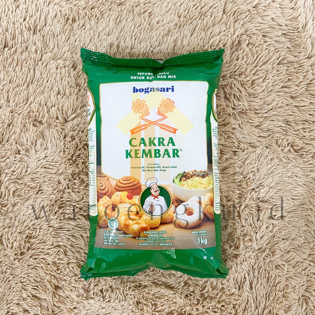 Jual TEPUNG TERIGU BOGASARI CAKRA KEMBAR PREMIUM 1kg Indonesia|Shopee ...