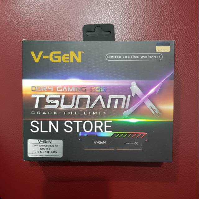 DDR4 8GB (2×4GB) 3000MHz V-GeN Tsunami X RGB RAM Gaming Vgen 2666MHz 3000MHz 3200MHz