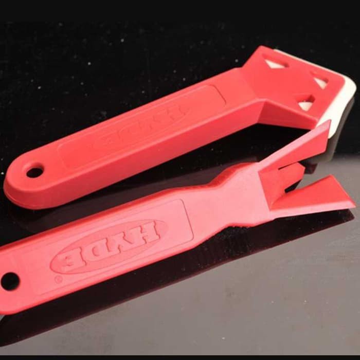 2 in 1 Alat Pembersih Perapi Lem Silikon Sealant Tool Scraper - Red