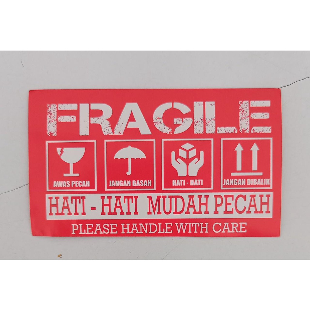 

Stiker Fragile/Label Stiker Onlineshop