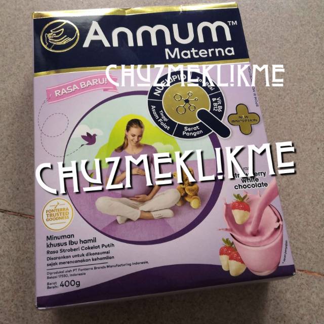Susu Anmum materna 400 gram (stroberi/chocolate)/Susu ibu hamil anmum materna
