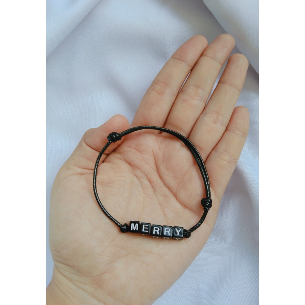 Part 1 [A-T]Gelang couple/Gelang Huruf/Gelang Insial/Gelang etnik/Tali waterproof