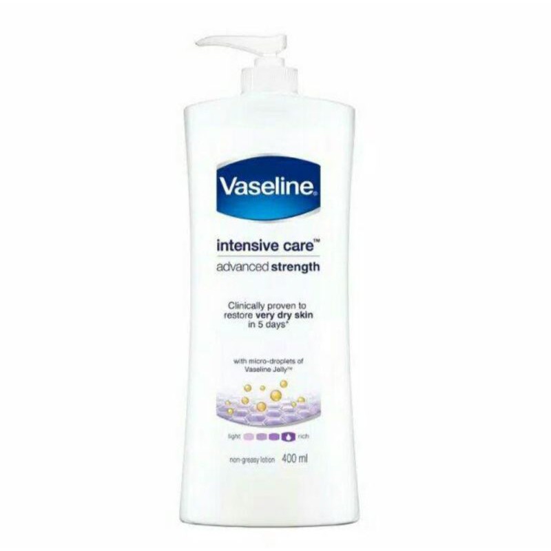 Vaseline Lotion Gluta Glow Healthy Bright UV Extra Brightening Intensive Care Advanced Strength Pump 400ml White Sun + Pollution Protection Spf 24 Perfect 10 aha + retinol night repair 200ml