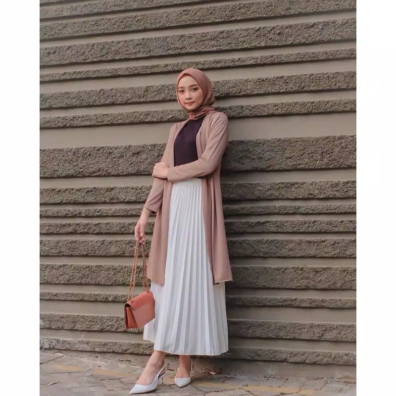 ( 1KG=5PCS ) FLARE ROK PLISKET PREMIUM MAYUNG LEBAR PANJANG
