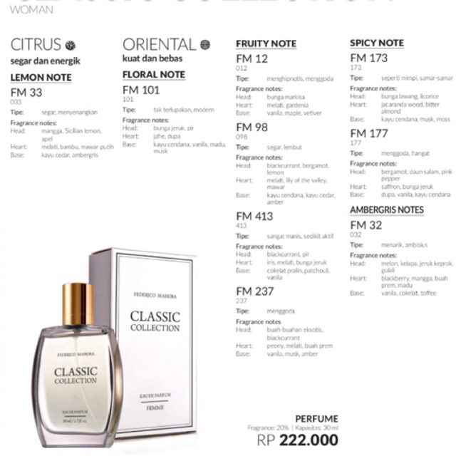 Parfum federico mahora original