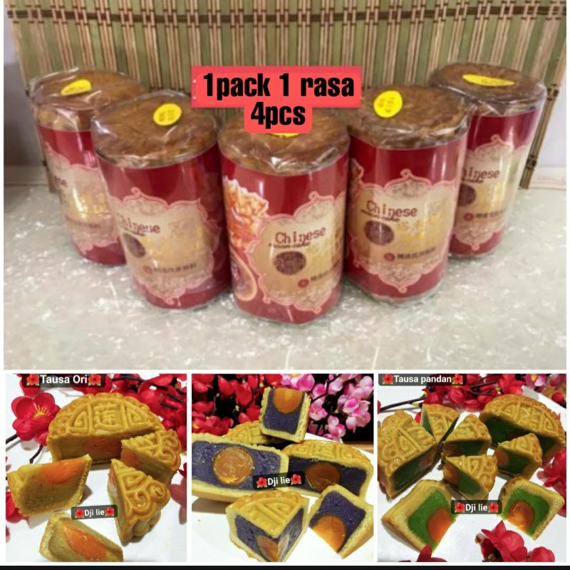 

MOONCAKE ISI TELUR , KUE BULAN ISI TELUR ASIN 1PACK 4PCS KHAS KALIMANTAN
