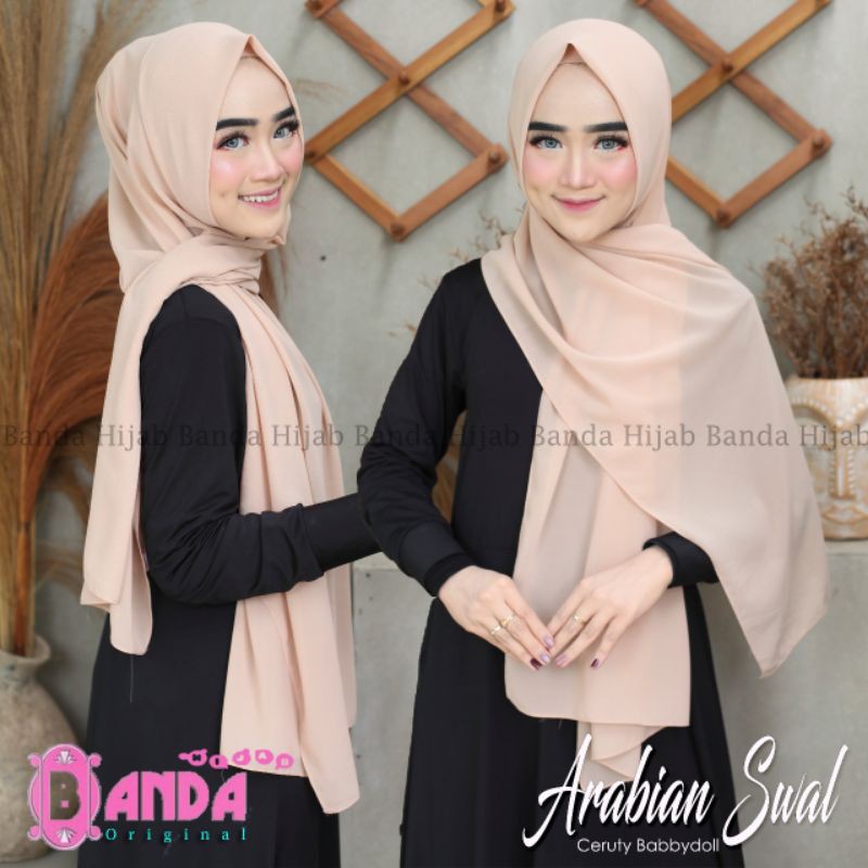 Jilbab Pashmina Instan Arabian Swal Original Banda-7
