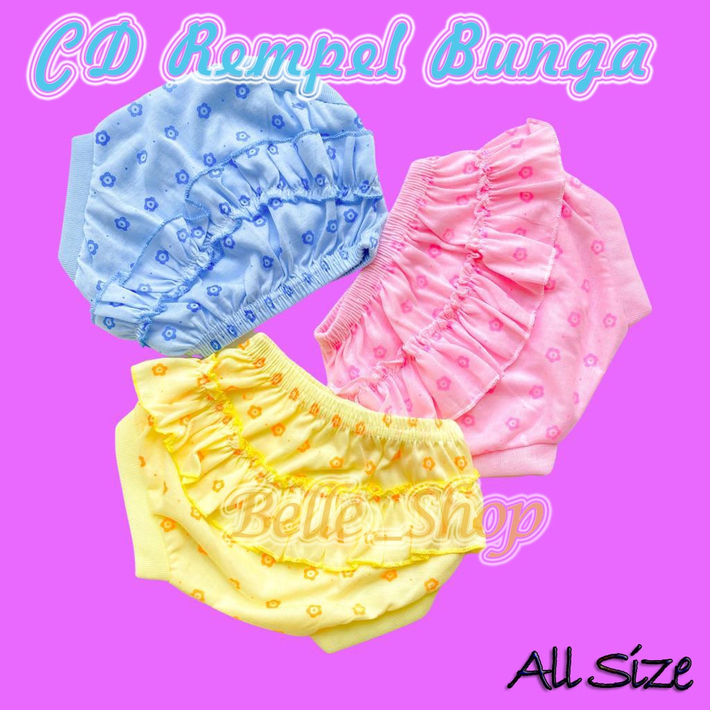 12 PCS Celana dalam Anak Perempuan Rempel Motif Lucu CD Anak Cewek