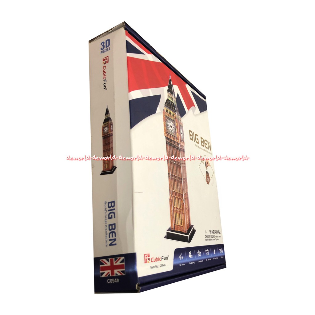 CubicFun Big Ben London 3D Puzzle Jam Besar London UK United 30pcs