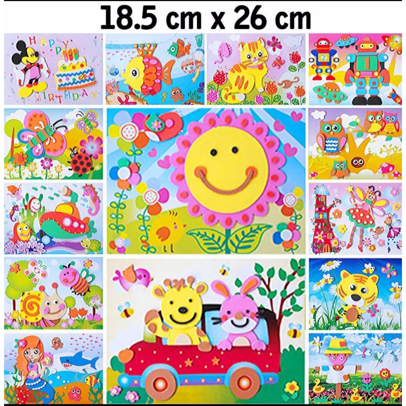 

DIY Menempel Stiker 3D lengkap eva