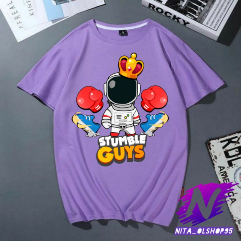 baju anak kaos anak stumble guys astronot