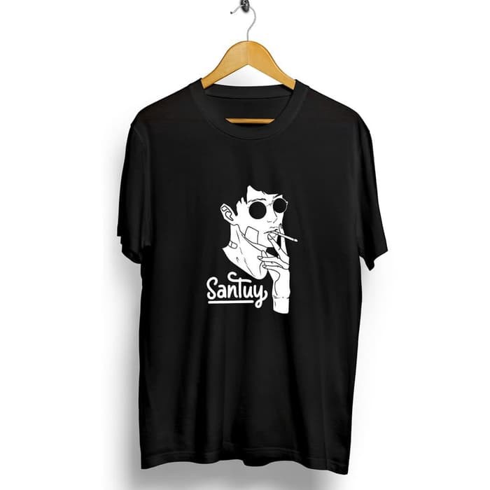 KAOS SANTUY ATASAN/TSHIRT PRIA COMBED 30S/KAOS DISTRO