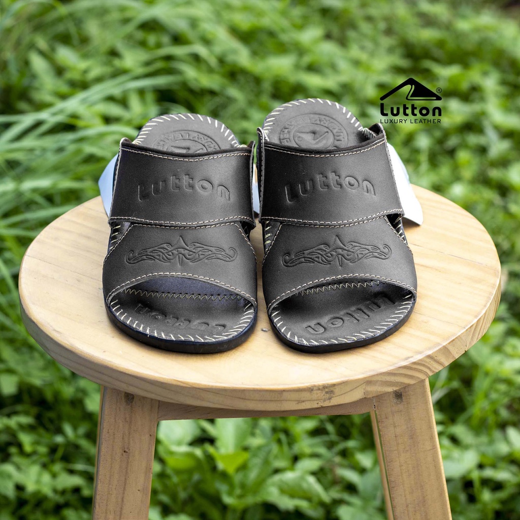 SANDAL SLOP HARLE LUTTON KULIT SAPI ASLI 100% - HARLE LUTTON - LT 09