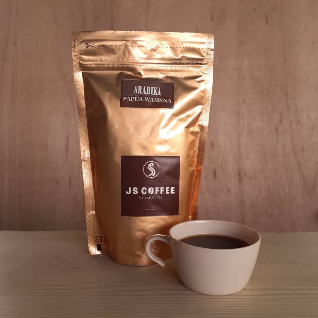 

Kopi / Coffee Arabika Papua Wamena 200 gram kemasan aluminium