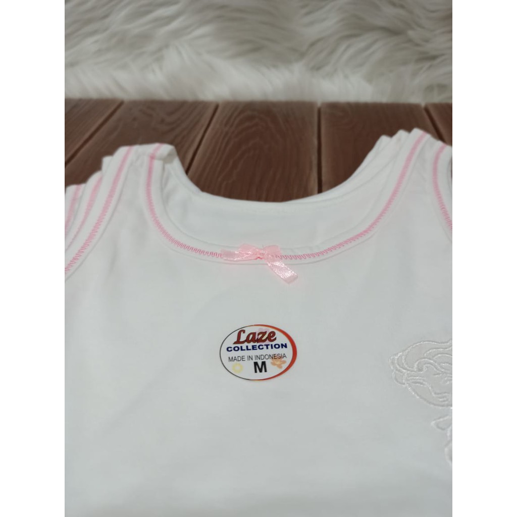 Singlet Anak Perempuan Polos Katun Premium MERK LAZE