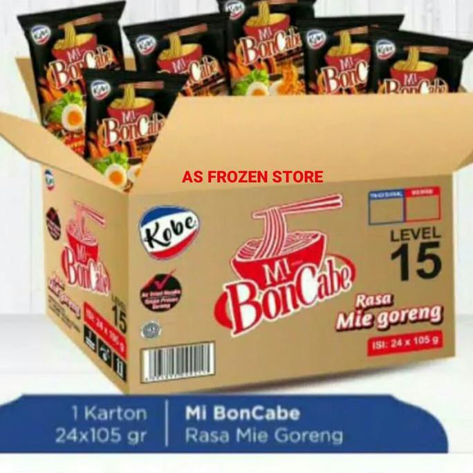 

Terlaris# Mie Boncabe Level 15 105 Gr / Mie Bon Cabe / Mie Boncabe 1 Dus 24 Pcs