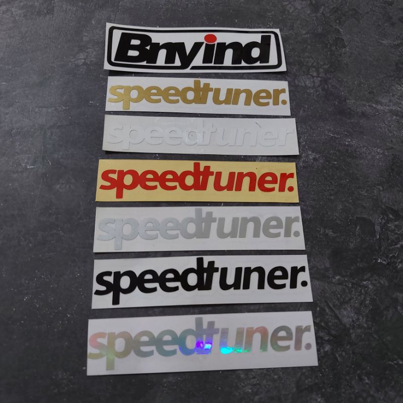 STICKER SPEEDTUNER KECIL MINI 10 CM
