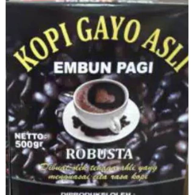 

KOPI GAYO ASLI "EMBUN PAGI" isi 500 Gram