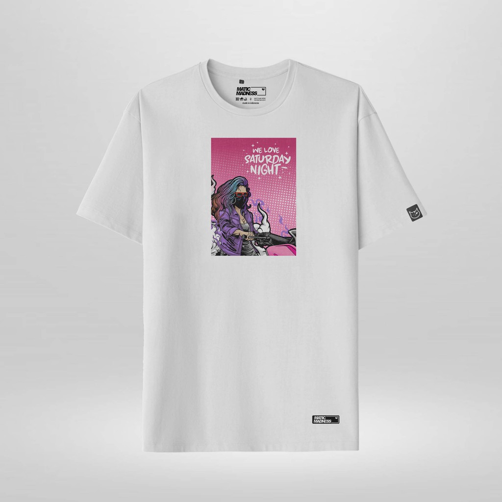 Matic madness T-shirt " Ladies Nmax Pink " ( Kaos distro simple / kaos polos / kaos Original ) M9