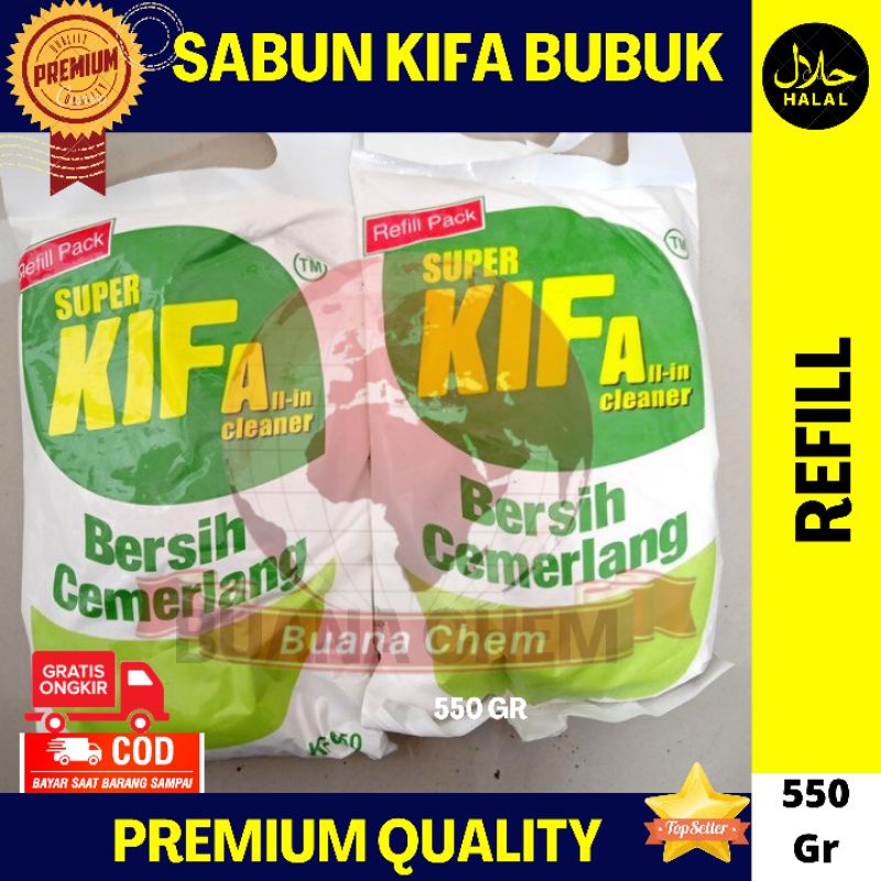 Sabun Kifa Bubuk 550 gr / Sabun Kifa Refill / Pembersih Bubuk Serba Guna