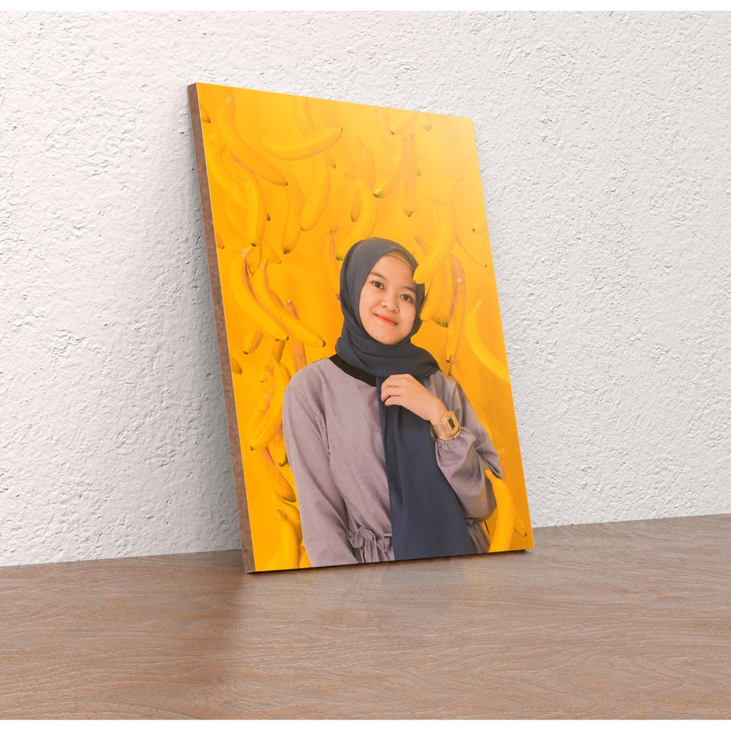 PAJANGAN DINDING FOTO CUSTOM / CETAK FOTO DI KAYU WALL DECOR SIZE 29X42CM