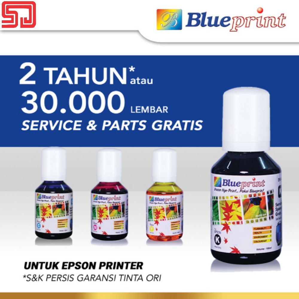 Blueprint 100ml Tinta Epson 003 Tinta Printer Epson L1110 L3110 L3150