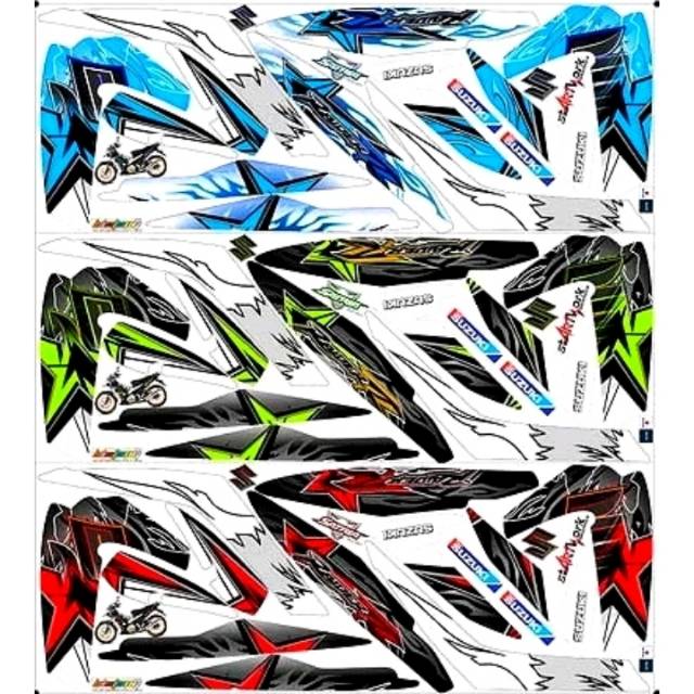 Stiker Satria Fu / F 150 Old / Lama / Barong 2008 2009 2010 2011 2012 Variasi Sticker Striping Motor
