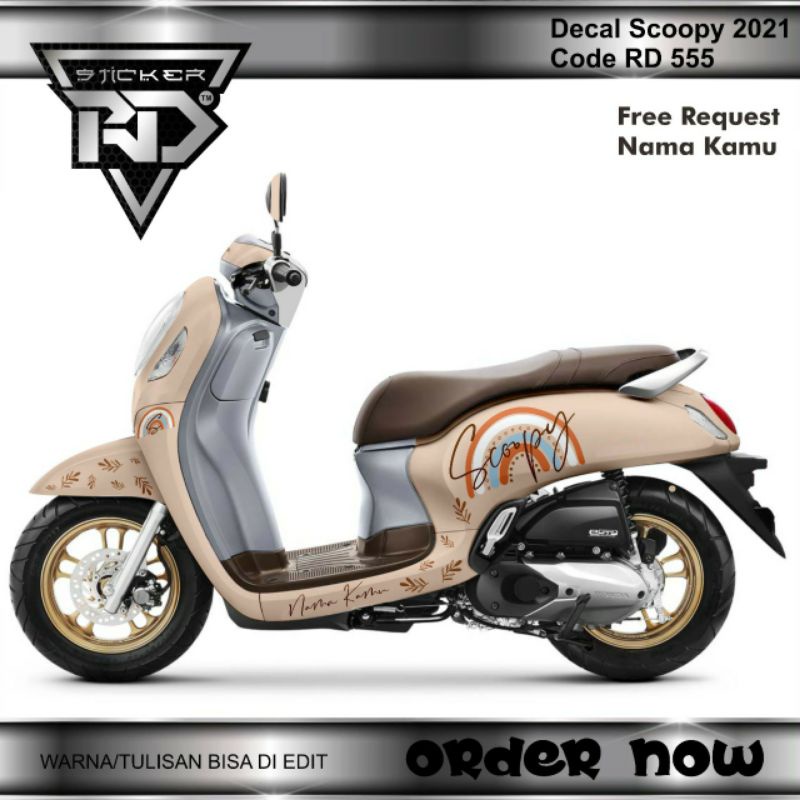 decal sticker Scoopy remote 2021/2022/2023 rainbow aesthetic