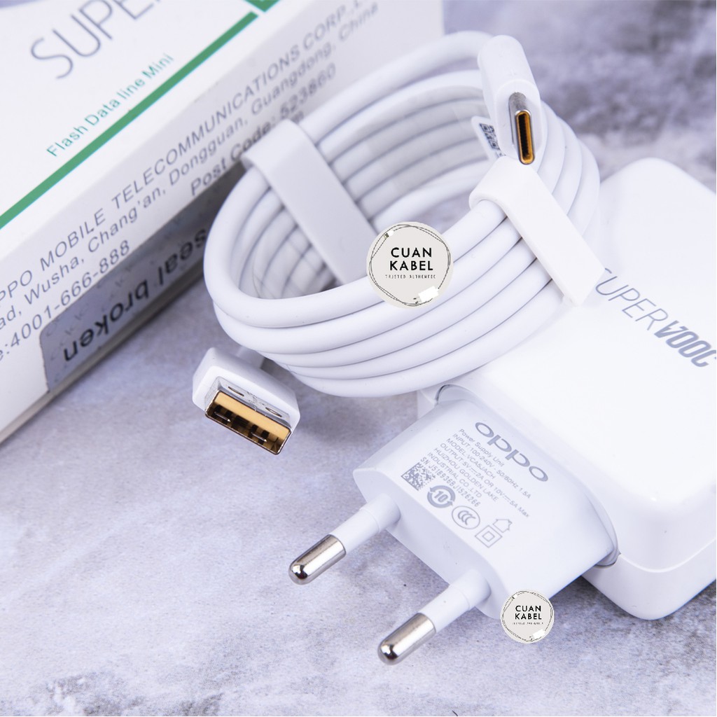 CHARGER OPPO SUPER VOOC TYPE C - OPPO SUPER VOOC TYPE C CHARGER