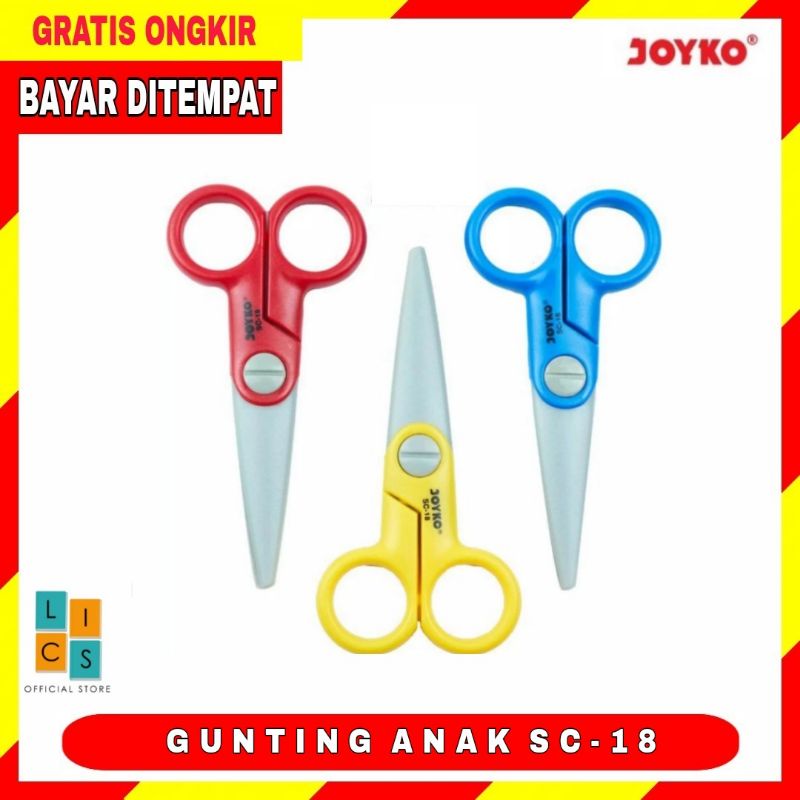 

Gunting Anak Joyko Warna SC-18 Satuan Gunting Origami